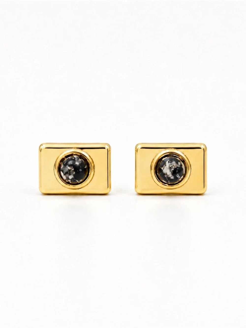 Stone cufflinks